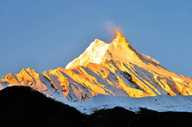 Manaslu 8,163m - Himalayan Peak aerial view